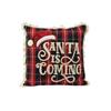 SANTA IS COMING CUSHION 45CM