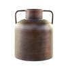 OLD VASE WITH HANDLES ANTIQUE BRASS H28CM