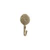 ANTIQUE BRASS HOOK WITH FLOWER
