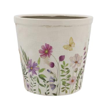 Avignon Planter with floral motif H16