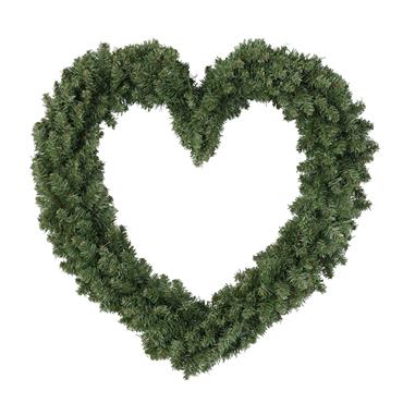 IMPERIAL HEART WREATH INDOOR AND OUTDOOR D50CM