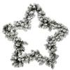 STAR SNOWY WREATH INDOOR D60CM