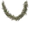 GARLAND WITH CHAMPAGNE GLITTER LEAVES