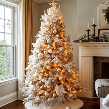 COZY FIR FLOCK TREE 210CM