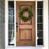 DECO APPLE WREATH GREEN FRUIT& RED BERRY 40CM