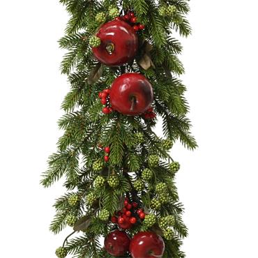 DECO APPLE GARLAND 180CM