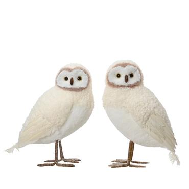 OWL WITH GLITTER H21CM