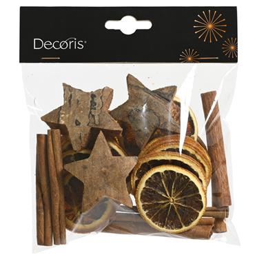 ORANGE SLICES CINNAMON STICKS AND COCO STARS
