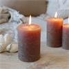 MACON PILLAR CANDLE H40cm RUSTIC WALNUT