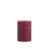 MACON PILLAR CANDLE H40cm RUSTIC DARK RED