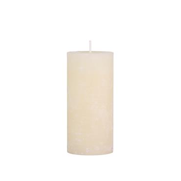 MACON PILLAR CANDLE H15CM RUSTIC CREAM