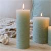 MACON PILLAR CANDLE H20CM RUSTIC GREEN