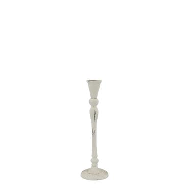 ANTIQUE CREAM CANDLESTICK HOLDER H23CM