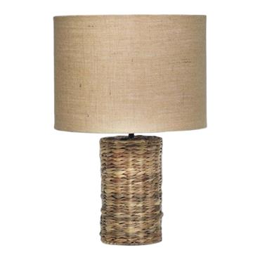 TABLE LAMP BRAIDED HYACINTH H50CM
