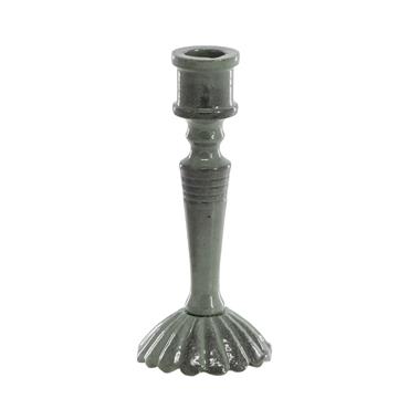 CANDLESTICK FOR TAPER CANDLE ANTIQUE VERTE H9CM