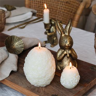 VIENNE PILLAR CANDLE LEAF PATTERN H11cm