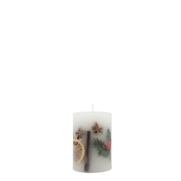 CHRISTMAS SPICE PILLAR CANDLE 10CM
