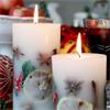 CHRISTMAS SPICE PILLAR CANDLE 10CM