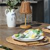 RECHARGEABLE RATTAN LAMP