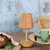 RECHARGEABLE RATTAN LAMP