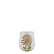 HURRICANE WITH DRIED FLOWER H14CM