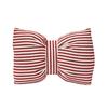 STRIPED BOW CUSHION 60x40CM