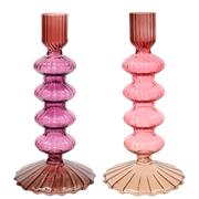 CANDLEHOLDER GLASS 17CM