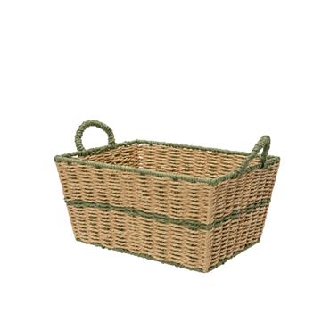 ROSEMARY GREEN RECTANGLE BASKET MEDIUM