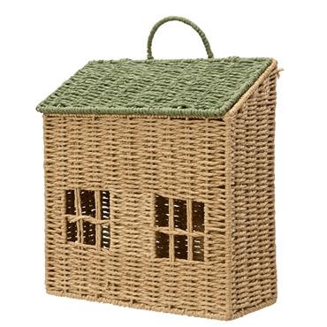 House Storage Basket Green