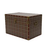 BROWN TARTAN CHEST LARGE