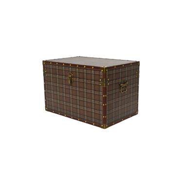 BROWN TARTAN CHEST SMALL