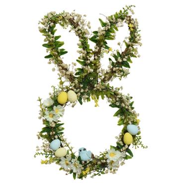 BUNNY SHAPED WREATH 37CM