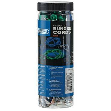 DRAPER 8PC ASSORTED BUNGEES