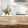 WINE GLASS PLASTIC WITH PATTERN