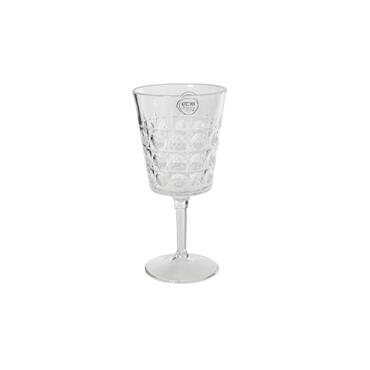 WINE GLASS PLASTIC WITH PATTERN