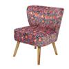 FLORAL PATTERN CHAIR H73cm POLYESTER/VELVET