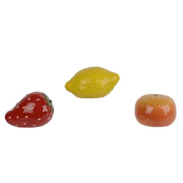 FRUIT PORCELAIN ORNAMENT W9cm