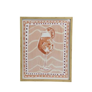 ORANGE COCKTAIL WALL ART