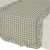 GINGHAM TABLERUNNER WITH RUFFLE EDGE