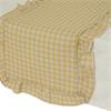GINGHAM TABLERUNNER WITH RUFFLE EDGE