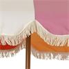 SUNBURST POLYESTER PARASOL WITH FRINGE EDGE