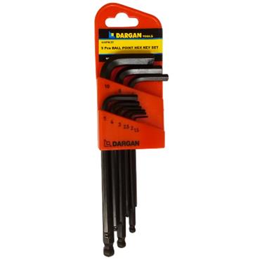 DARGAN ALLEN KEY SET [ball]   7pce 2.5mm-10mm AKS7BDT