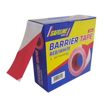 500MTR WARNING ZEBRA TAPE RED WHITE