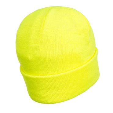 YELLOW  RECHARGEABLE LED BEANIE