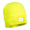 YELLOW  RECHARGEABLE LED BEANIE