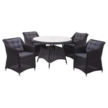 CARNA BABIL 4 SEATER DARK GREY