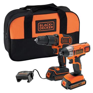 BLACK AND DECKER COMBI DRILL AND IMPACT DRIVER 18v 