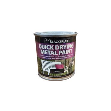 BLACKFRIAR QUICK DRYING METAL PAINT BLACK 250ML