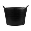 65L BLACK BUCKET REINFORCED POLYETHYLENE IMPACT RESISTA