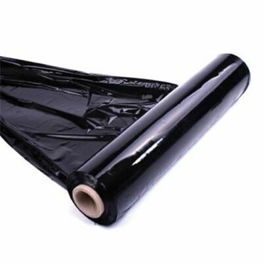 BLACK/CLEAR PALLET WRAP 400mm X 200 MTR